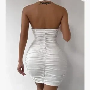 Amazon | Dresses | White Halter Short Dress | Poshmark